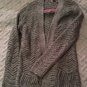 Oversized Grey Cardigan
